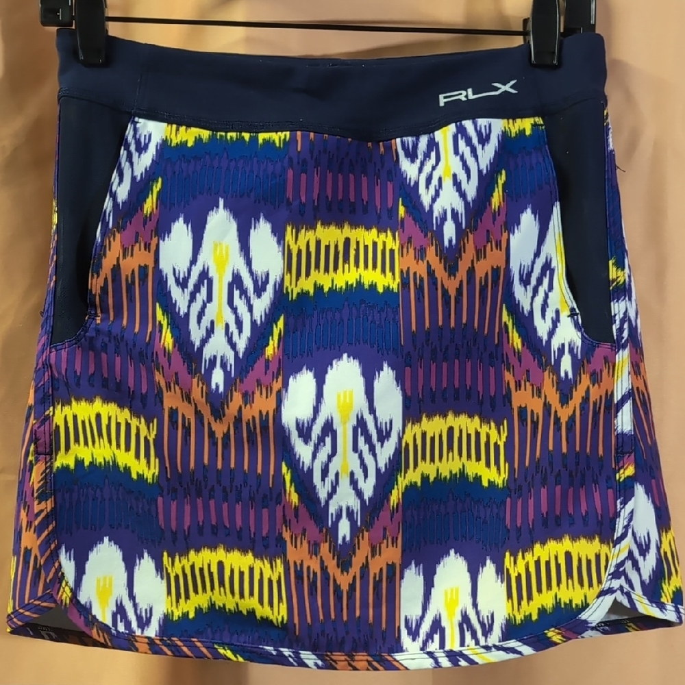 RLX Ralph Lauren Women's Multicolor Patterned Scort XS